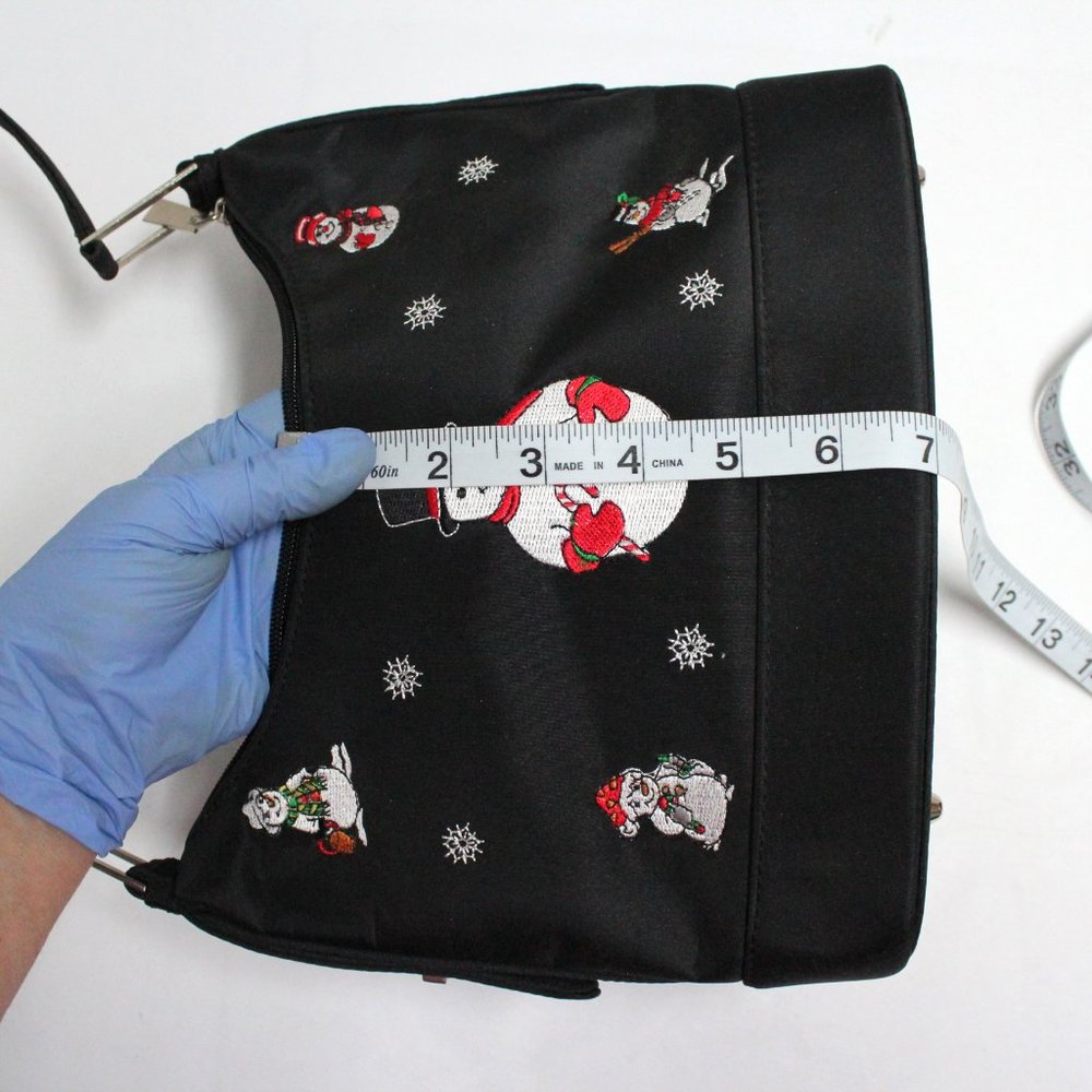 Older Unbranded 3 Piece Holiday Snow Theme Purse Wristlet Cell Phone Case Set - Picture 8 of 16